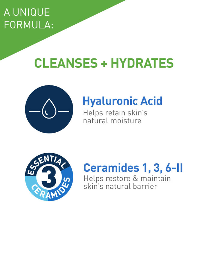 Hydrating Facial Cleanser Cleanser for Normal to Dry Skin CeraVe Hydrating Facial Cleanser Cleanser for Normal to Dry Skin CeraVe